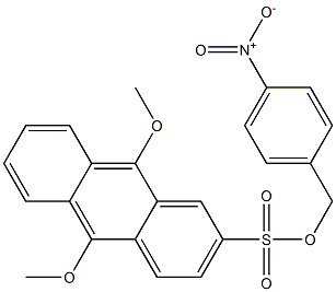 9,10-ジメトキシアントラセン-2-スルホン酸4-ニトロベンジル 化学構造式