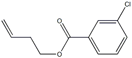 3-Chlorobenzoic acid 3-butenyl ester,,结构式