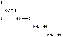 Chloropentamminecobalt(III) bromide,,结构式