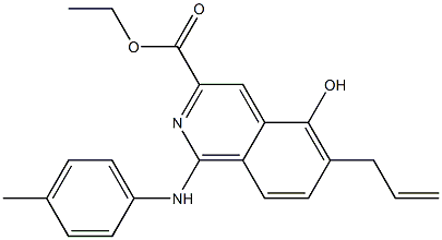 6-(2-Propenyl)-5-hydroxy-1-(p-methylanilino)isoquinoline-3-carboxylic acid ethyl ester