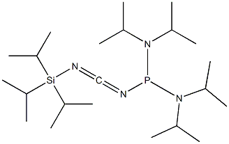1-(Triisopropylsilyl)-3-[bis(diisopropylamino)phosphino]carbodiimide Structure