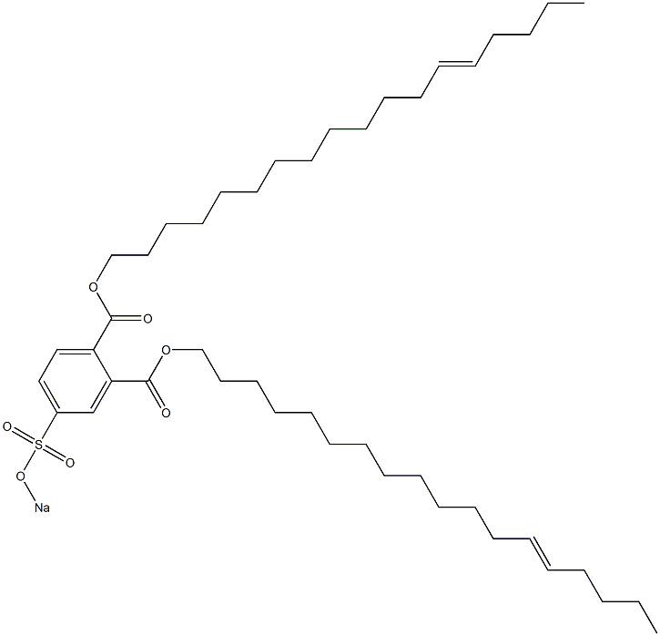 4-(Sodiosulfo)phthalic acid di(13-octadecenyl) ester Structure