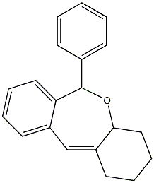6-Phenyl-2,3,4,4a-tetrahydro-1H,6H-dibenz[b,e]oxepin Struktur