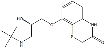  (-)-8-[(S)-2-Hydroxy-3-(tert-butylamino)propoxy]-3,4-dihydro-3-oxo-2H-1,4-benzothiazine