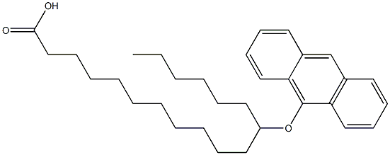 12-(Anthracen-9-yloxy)stearic acid 结构式