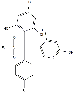  (4-Chlorophenyl)(2-chloro-4-hydroxyphenyl)(2,4-dichloro-6-hydroxyphenyl)methanesulfonic acid