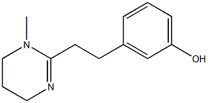 3-[2-[(1,4,5,6-Tetrahydro-1-methylpyrimidin)-2-yl]ethyl]phenol Structure