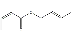  2-Methylisocrotonic acid 1-methyl-2-butenyl ester
