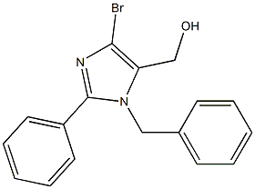 1-Benzyl-2-phenyl-4-bromo-5-hydroxymethyl-1H-imidazole Struktur