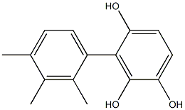 3-(2,3,4-Trimethylphenyl)benzene-1,2,4-triol Structure