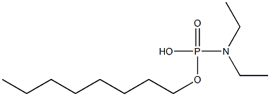 N,N-Diethylamidophosphoric acid hydrogen octyl ester Structure