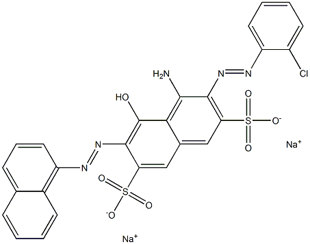  4-Amino-3-[(2-chlorophenyl)azo]-5-hydroxy-6-[(1-naphthalenyl)azo]naphthalene-2,7-disulfonic acid disodium salt