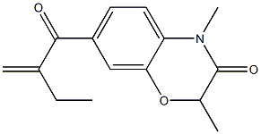 2,4-Dimethyl-7-(2-ethylacryloyl)-4H-1,4-benzoxazin-3(2H)-one