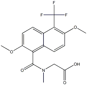 [N-[[2,6-Dimethoxy-5-trifluoromethyl-1-naphthalenyl]carbonyl]-N-methylamino]acetic acid