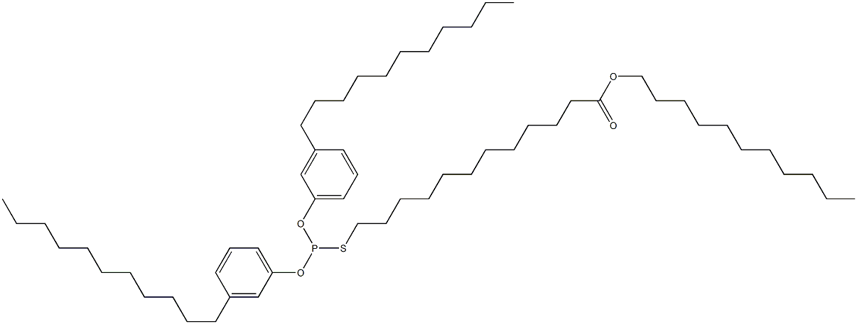 Thiophosphorous acid O,O-bis(3-undecylphenyl)S-(12-undecyloxy-12-oxododecyl) ester|