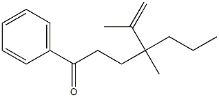  1-Phenyl-4-methyl-4-(1-methylethenyl)-1-heptanone