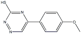 5-(p-Methoxyphenyl)-1,2,4-triazine-3-thiol,,结构式