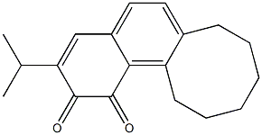 7,8,9,10,11,12-Hexahydro-3-isopropylcycloocta[a]naphthalene-1,2-dione 结构式