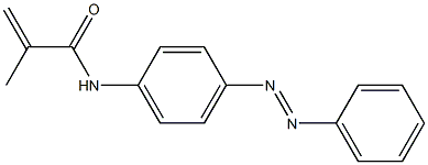 N-[4-(Phenylazo)phenyl]methacrylamide 结构式