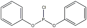 Chlorophosphonous acid diphenyl ester Struktur