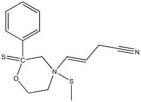 4-Methylthio-2-phenyl-2-thiomorpholino-3-butenenitrile