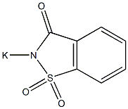 2-Potassio-1,2-benzisothiazol-3(2H)-one 1,1-dioxide 结构式