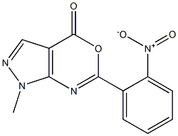 1-Methyl-6-(2-nitrophenyl)pyrazolo[3,4-d][1,3]oxazin-4(1H)-one