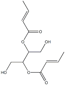 1,2,3,4-Butanetetrol 2,3-biscrotonate Structure