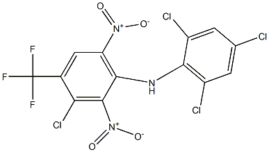  3-Chloro-4-trifluoromethyl-2,6-dinitro-N-[2,4,6-trichlorophenyl]benzenamine