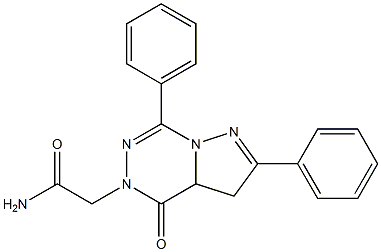 3,3a,4,5-Tetrahydro-4-oxo-2,7-diphenylpyrazolo[1,5-d][1,2,4]triazine-5-acetamide