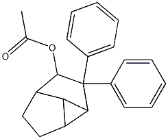 4-Acetoxy-3,3-diphenyltricyclo[3.3.0.02,8]octane Structure