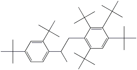 1-(2,3,4,6-Tetra-tert-butylphenyl)-2-(2,4-di-tert-butylphenyl)propane 结构式