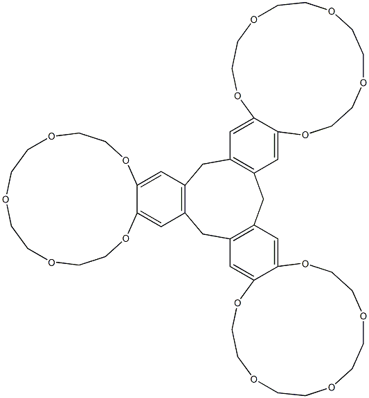 15,16'-[(2,3,5,6,8,9,11,12-Octahydro-1,4,7,10,13-benzopentaoxacyclopentadecin)-15,16-diylbis(methylene)][16,15'-methylenebis(2,3,5,6,8,9,11,12-octahydro-1,4,7,10,13-benzopentaoxacyclopentadecin)] Structure