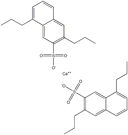 Bis(3,8-dipropyl-2-naphthalenesulfonic acid)calcium salt Struktur