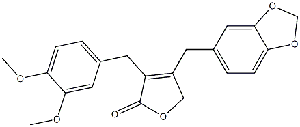 3-(3,4-Dimethoxybenzyl)-4-[3,4-(methylenedioxy)benzyl]furan-2(5H)-one