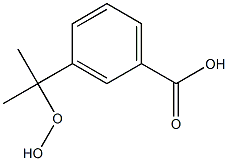 m-(1-Hydroperoxy-1-methylethyl)benzoic acid 结构式