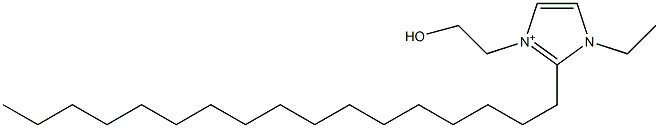 1-Ethyl-2-heptadecyl-3-(2-hydroxyethyl)-1H-imidazol-3-ium Structure