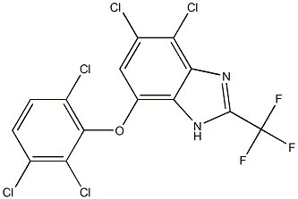 4,5-Dichloro-7-(2,3,6-trichlorophenoxy)-2-trifluoromethyl-1H-benzimidazole|