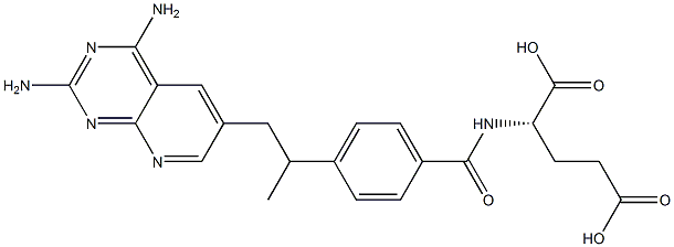 N-[4-[2-(2,4-Diaminopyrido[2,3-d]pyrimidin-6-yl)-1-methylethyl]benzoyl]-L-glutamic acid