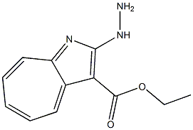 2-Hydrazinocyclohepta[b]pyrrole-3-carboxylic acid ethyl ester Struktur