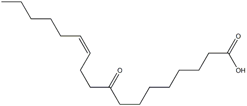 (Z)-9-Oxo-12-octadecenoic acid,,结构式