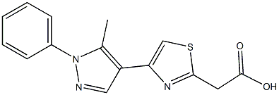 4-(3-Methyl-2-phenyl-2H-pyrazol-4-yl)thiazole-2-acetic acid