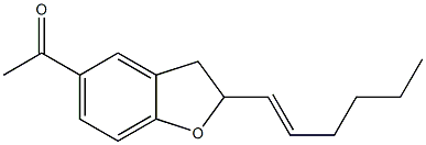 2,3-Dihydro-5-acetyl-2-[(E)-1-hexenyl]benzofuran