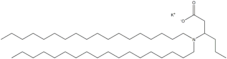 3-(Dioctadecylamino)hexanoic acid potassium salt 结构式