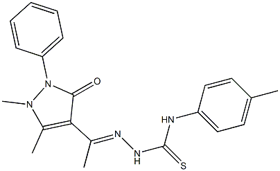 1,5-Dimethyl-2-phenyl-4-[1-[2-[[(4-methylphenyl)amino]thiocarbonyl]hydrazono]ethyl]-1H-pyrazole-3(2H)-one