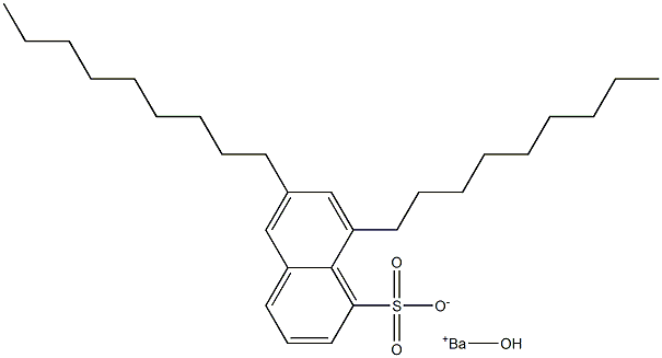 6,8-Dinonyl-1-naphthalenesulfonic acid hydroxybarium salt,,结构式