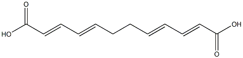 2,4,8,10-Dodecatetrenedioic acid Structure