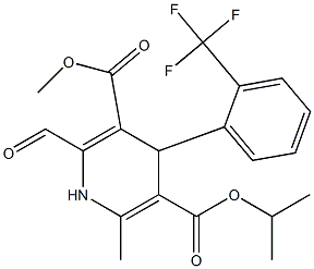 4-(2-Trifluoromethyl-phenyl)-2-formyl-6-methyl-1,4-dihydropyridine-3,5-dicarboxylic acid 3-methyl 5-isopropyl ester