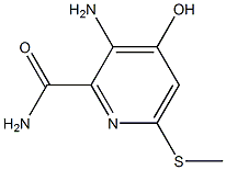 3-Amino-4-hydroxy-6-methylthio-2-pyridinecarboxamide