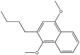 1-Methoxy-2-butyl-4-methoxynaphthalene Structure